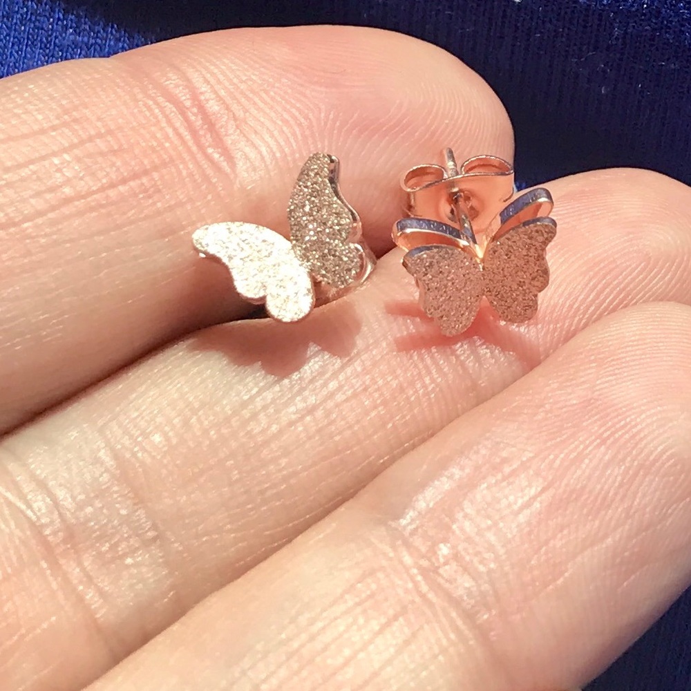 NEW!💙💎🦋ROSE💗💛GOLDEN!!!🦋BUTTERFLIES!!!🦋💎💙 - Picture 6 of 8